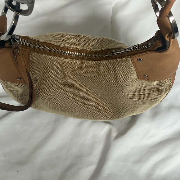 Gucci Hobo Bag Light Brown Leather/Canvas petite - Picture 6 of 10